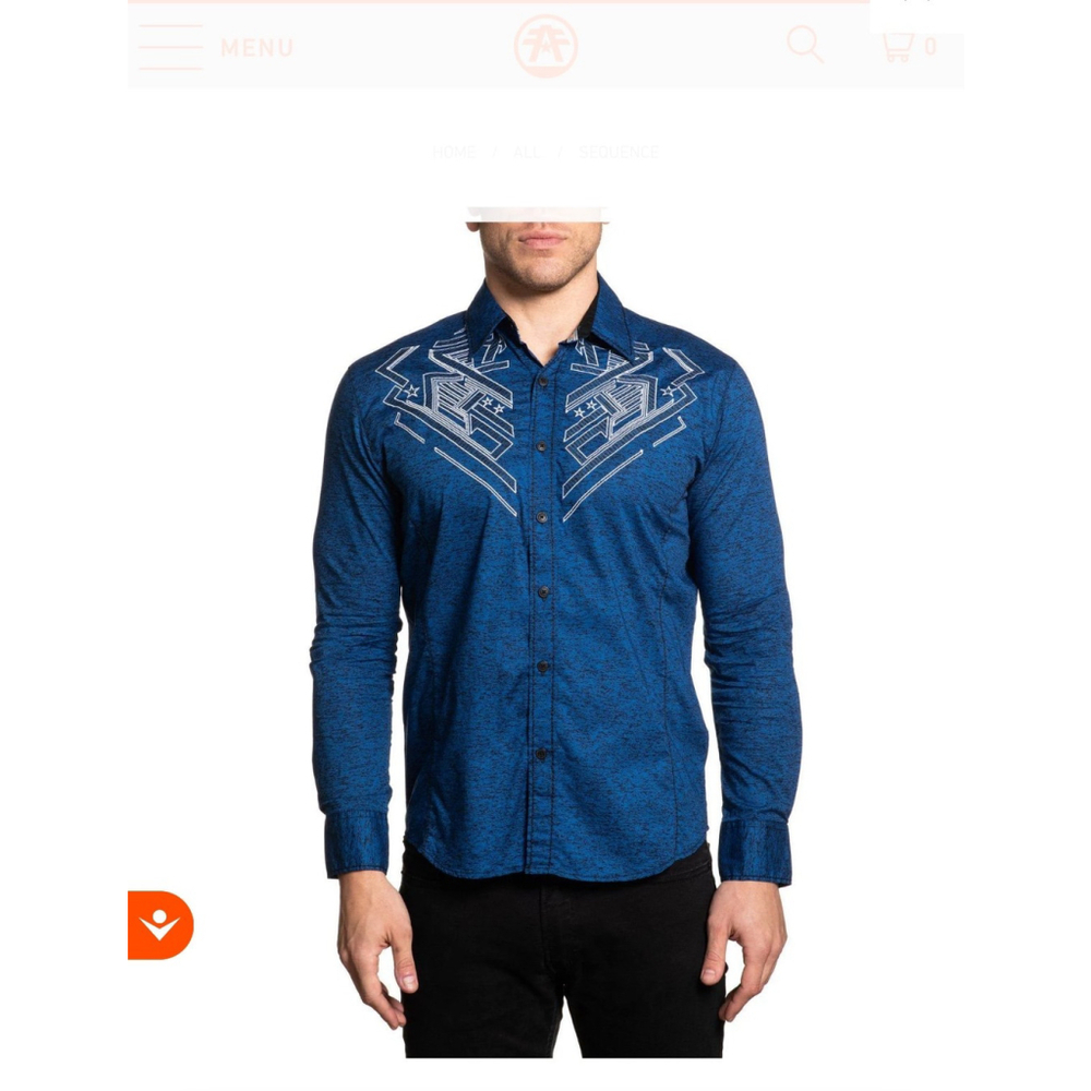 American Fighter Men’s Medium Embroidered Long Sleeve Shirt